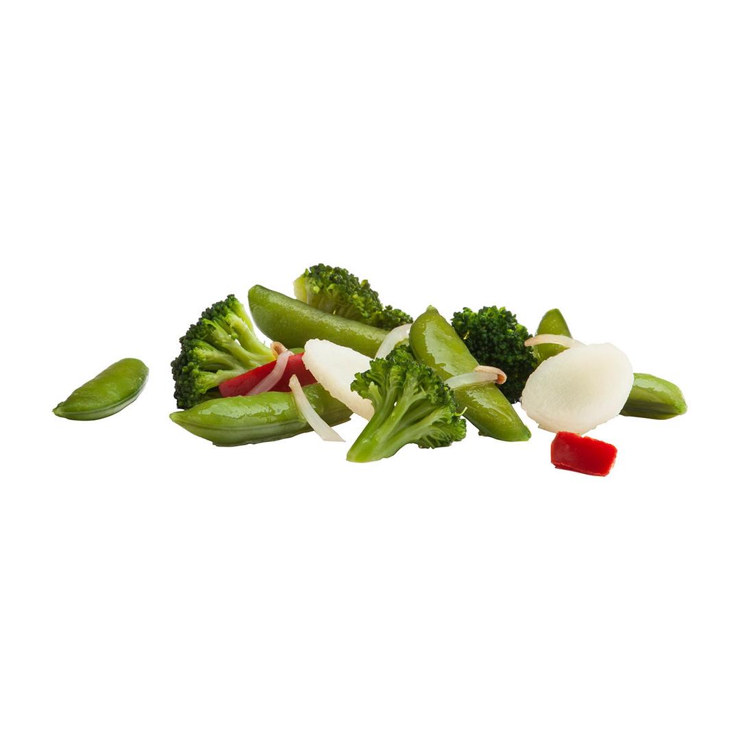 Combinación de salteado de guisantes dulces